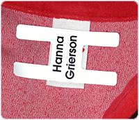 Peel off H-shaped Stikins� Label