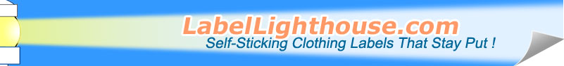  Self-Sticking Clothing Name Labels That Stay Put! LabelLighthouse.com
